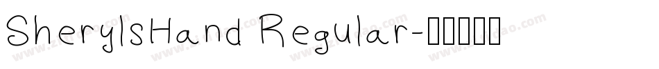 SherylsHand Regular字体转换
